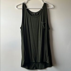 prAna Foundation Scoop Neck Tank Top green